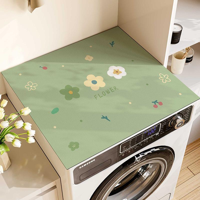 Small Fresh Washing Machine Dust Mat Placemats for Table Dish Drying Decor Table Kitchen Decoration Accessories