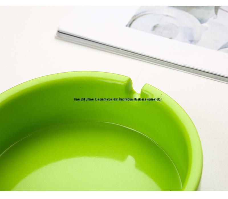 Colorful Drop-Resistant Melamine Ashtray for Hotels, Cafes, Homes, and Bars