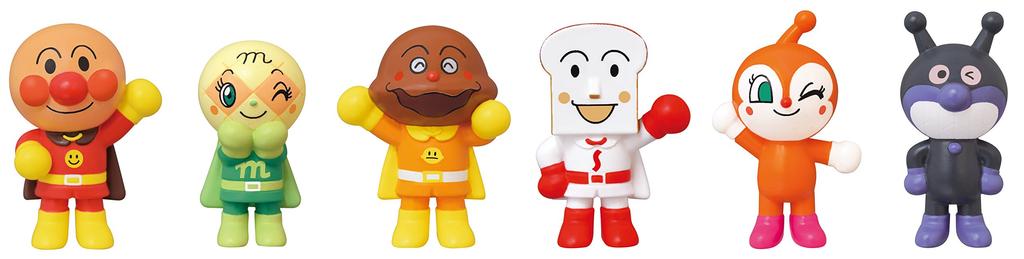 SEGA TOYS Anpanman Museum Series: 100% Genki Friends Set