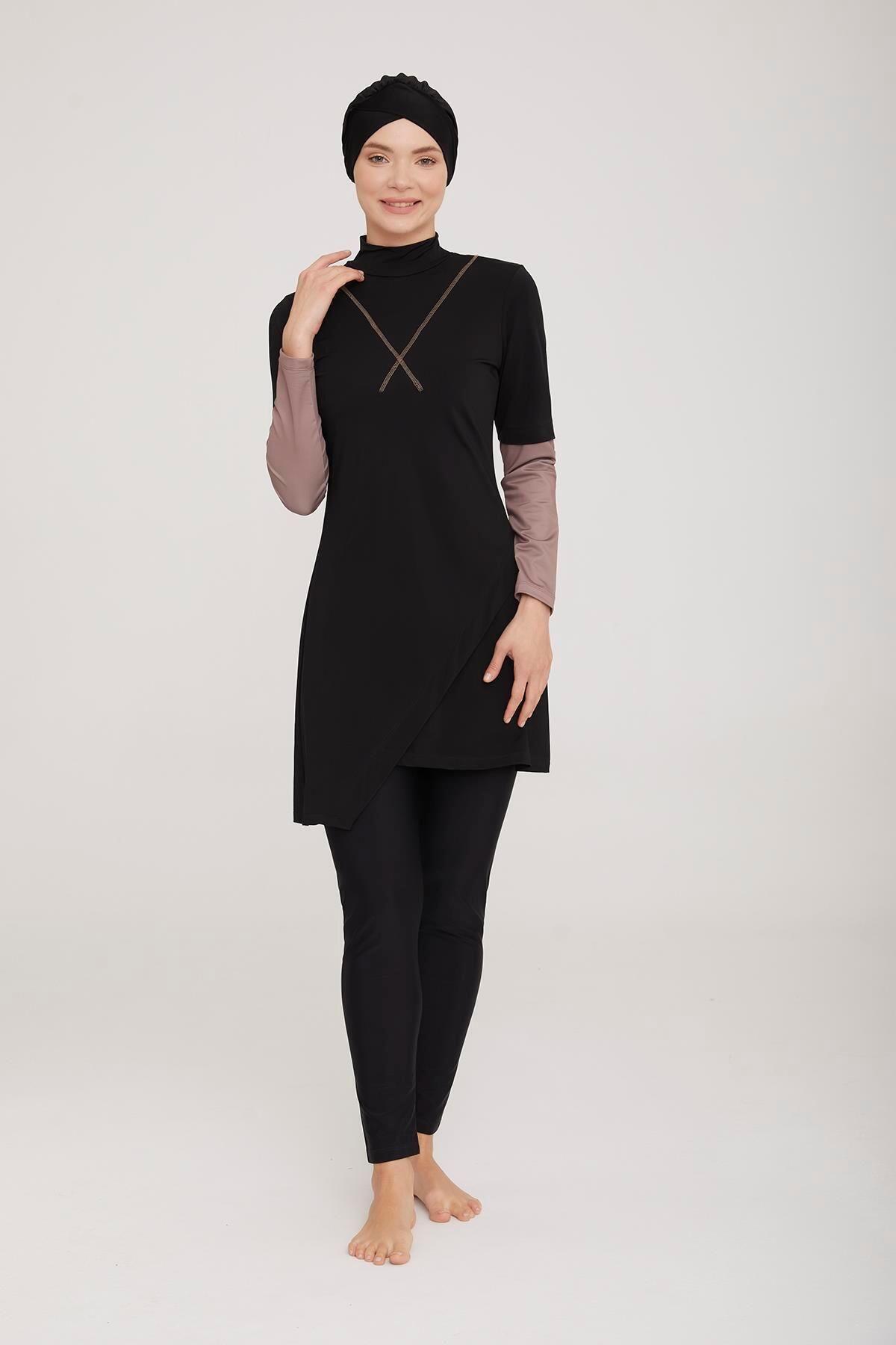 

Женский Мусульманский Скромный Исламский Полный Чехол Буркини Пляжный Купальный Костюм Купальники Хиджаб Пляжная Одежда Купальник L