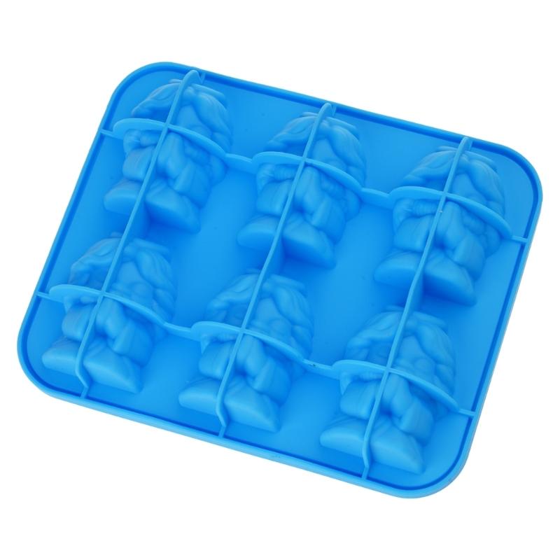Ice Tray Silicone Molds 6 Cavities Prayer Figure Silicone Molds For Making Chocolate Jelly Candies Cocktails Drinks