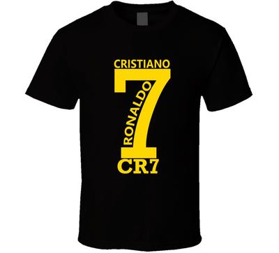 Cristiano Ronaldo Cr7 Standard Black Unisex T-Shirt
