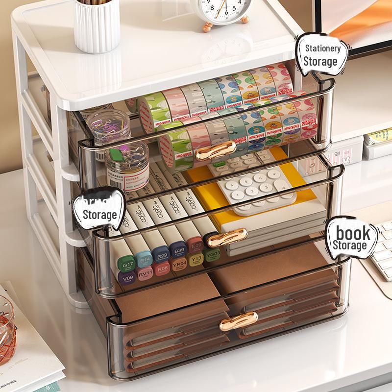 Plastic Drawer Desktop Organizer for Stationery and Cosmetics