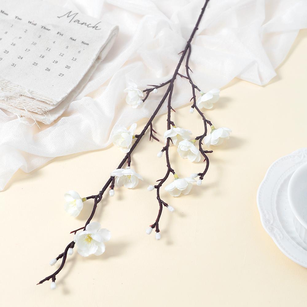 1/2Pcs Artificial Flowers Bouquet Plum Blossom 53CM Fake Flowers for Home Decor Garden Wedding Decoration Table Vase Accessories