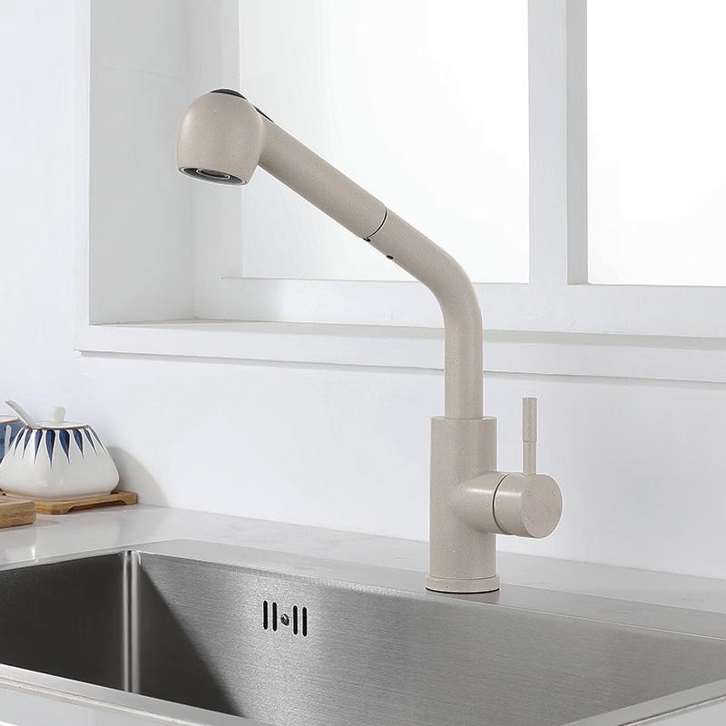 TLXT Stainless Steel Pull-Out Kitchen Faucet