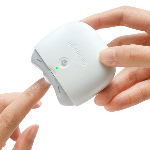 Electric Automatic Nail Clipper with Light & 2 Speeds, Nail Cutter and File, 2-in-1 Design with Nail Clipper Storage, USB Rechargeable, Safe Nail Trim