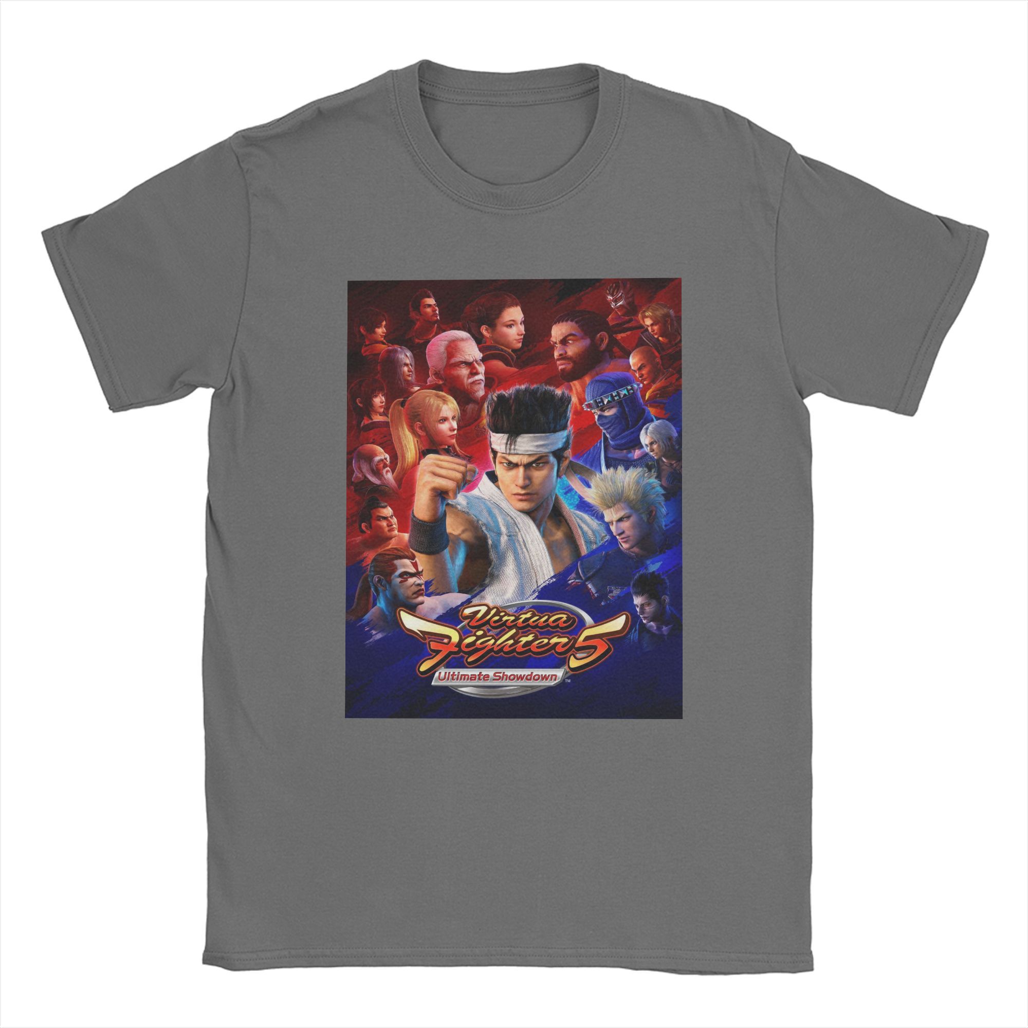 Футболка Virtua Fighter 5 Ultimate Showdown Мужская Игровой Файтинг Новинка Хлопковые Футболки С Круглым Вырезом С Коротким Рукавом Футболки С Принтом 3XL