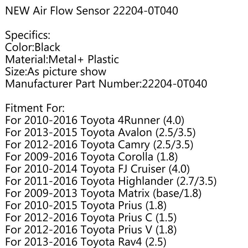Luftmassenmesser passend für Toyota 4Runner Sienna Lexus ES300h