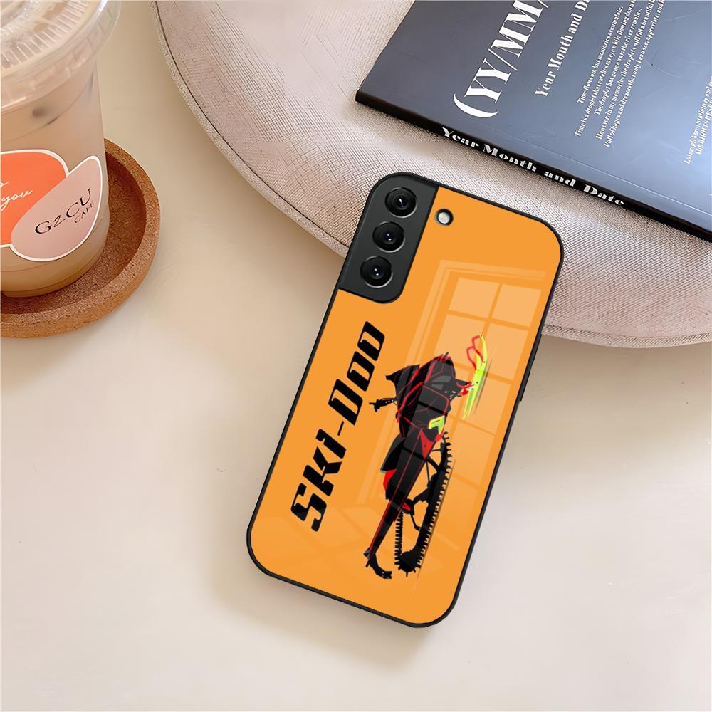 Чехол для телефона Ski Doo Ski-Doo Team Стеклянный Для Samsung Galaxy S25 S23 S24 S21 S22 S20 Ultra Fe Plus A15 A14 Samsung S24