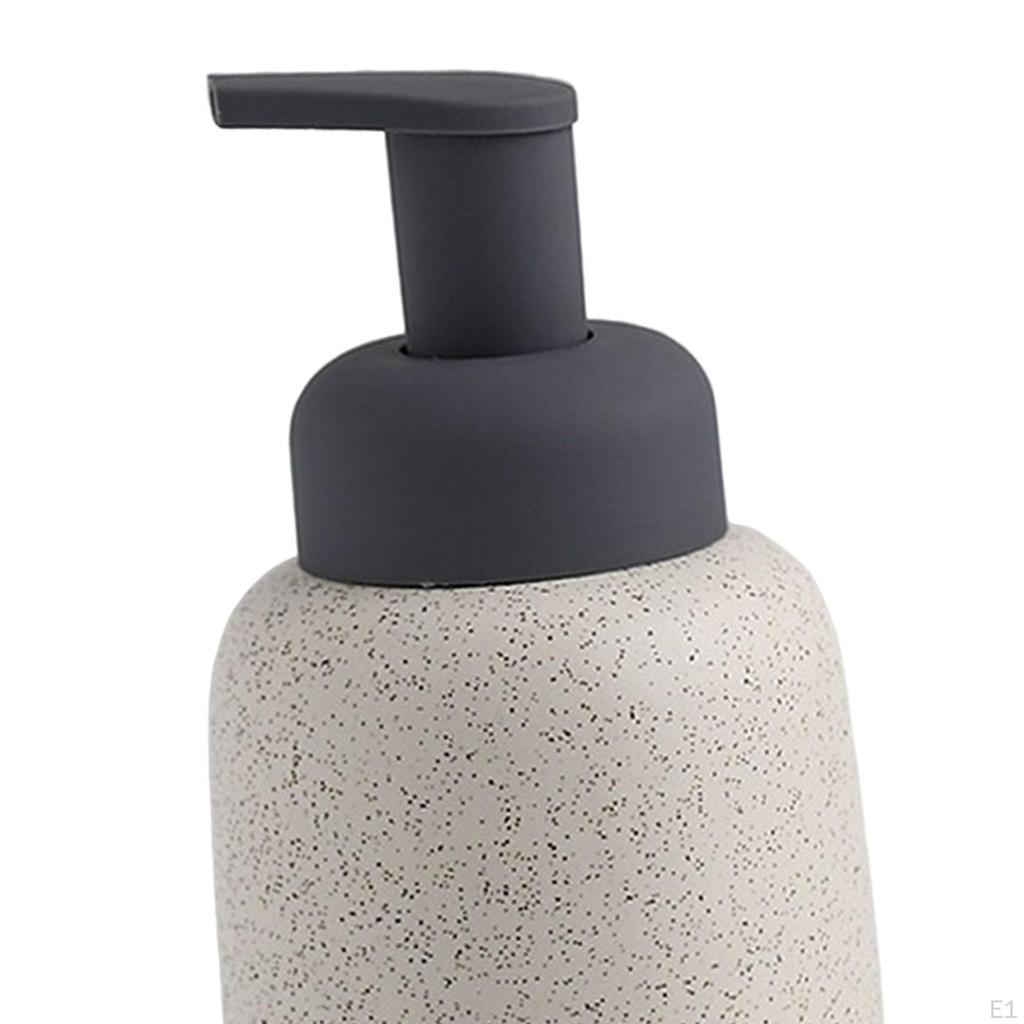 1 Piece Liquid Soap Dispenser Ceramic Lotion Shower Gel Handwash Container for Countertop Hotel