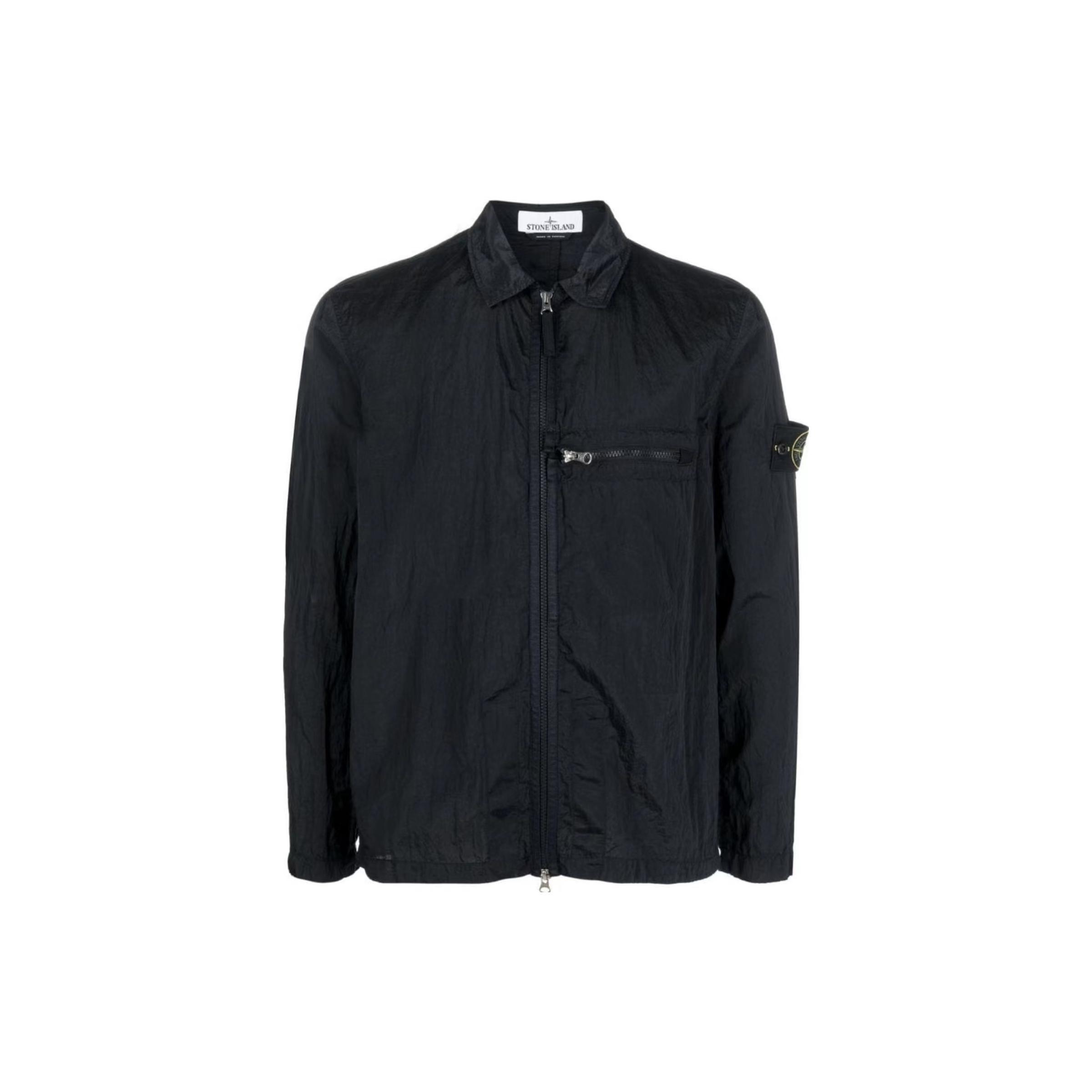 

Stone Island Metal Overshirt Black Men Tops 781510919-V0029 S