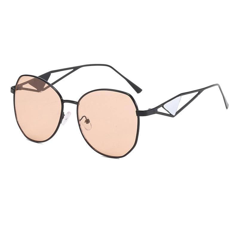 

European American Style Sunglasses Women Polygon Shape Hollow Out Leg Sun Glasses Women Travelling Driving Men Sun Glass