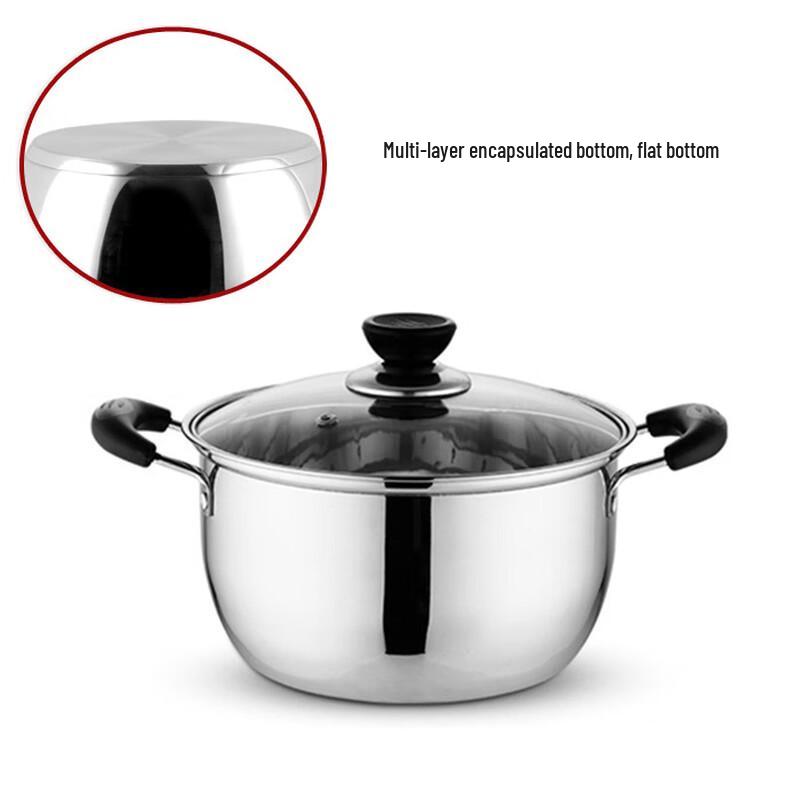 Drui en 20cm 201 Stainless Steel Multi-Function Pot