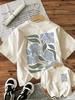 Flower Print Unisex Crew Neck Short Sleeve Unisexs Graphic TShirt Stylish Comfortable Casual Unisex Top Trendy T Shirt Unisex