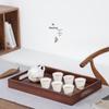 Nanshan Mr. Rectangular Wooden Gongfu Tea Tray