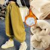 Pantaloni caldi in cotone per bambini, pantaloni invernali per ragazzi e ragazze, pantaloni spessi in lana di agnello per bambini, vestiti da neve per adolescenti da 4 a 14 anni