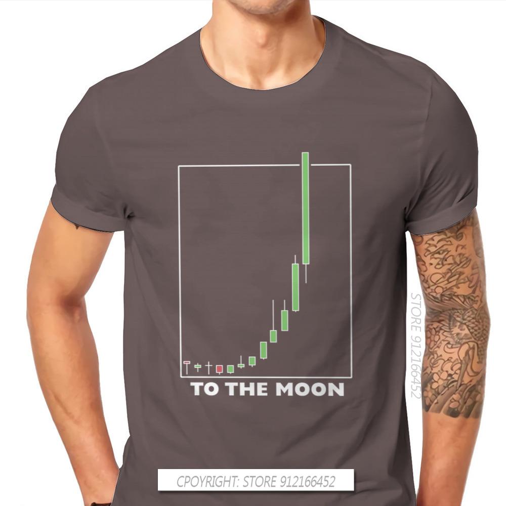 To The Moon Classic Wallstreetbets Stock Option Trading T Shirt Classic Graphic Big Size TShirt Big Sales Men