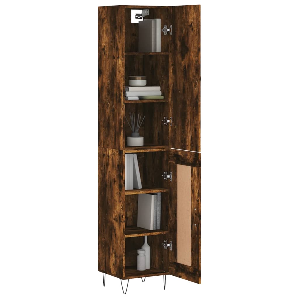 Highboard Smoked Oak 34.5 x 34 x 180 cm Particleboard