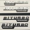 3D ABS Car Badge BITURBO 4MATIC Emblem Rear Trunk Letters Logo For C43 W205 W204 E43 W213 W212 GLE43 X253 GLC43 W167 Accessories