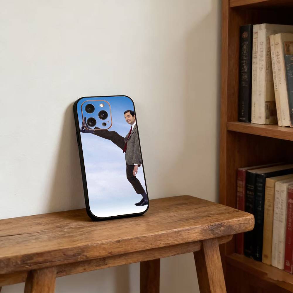 

Funny Mr B- BeanS Phone Case For iPhone 17, 16,15,14,13,12,11 Plus,Pro Max, Others Soft Black Cover iPhone12
