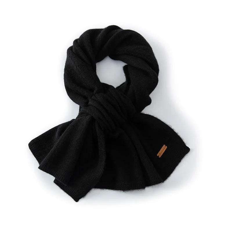 Women 100% Pure Cashmere Scarf Winter Warm Soft Cozy Knit Wrap Fashion Casual Neck Warmer Cold Weather Accessory