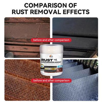 Rust Dissolver For Metal Water-Based Rust Converter 500ml Professional Rust Encapsulator Paint For Ship Football Goal Tin Roof