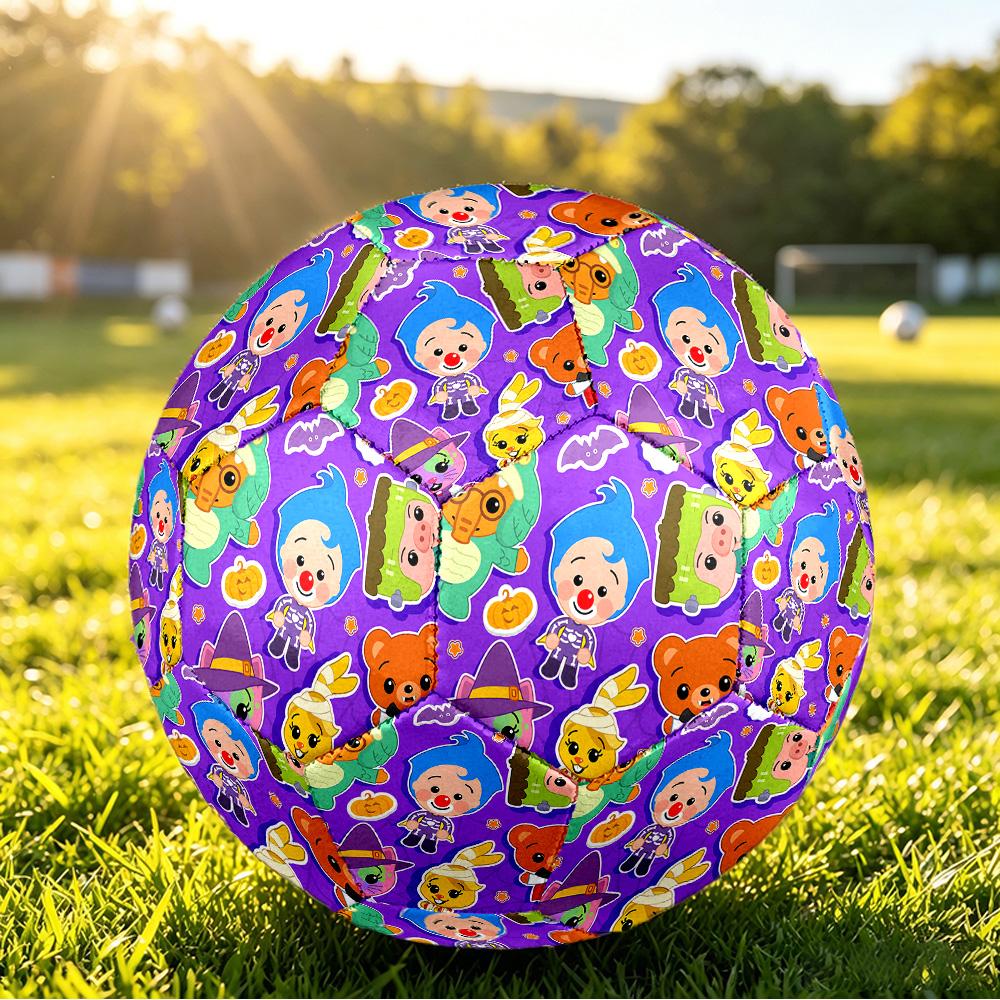 Size 5 Football El Payaso Plim Plim Pattern, Wear‑Resistant Soccer Ball for Match Training Daily Sports Play
