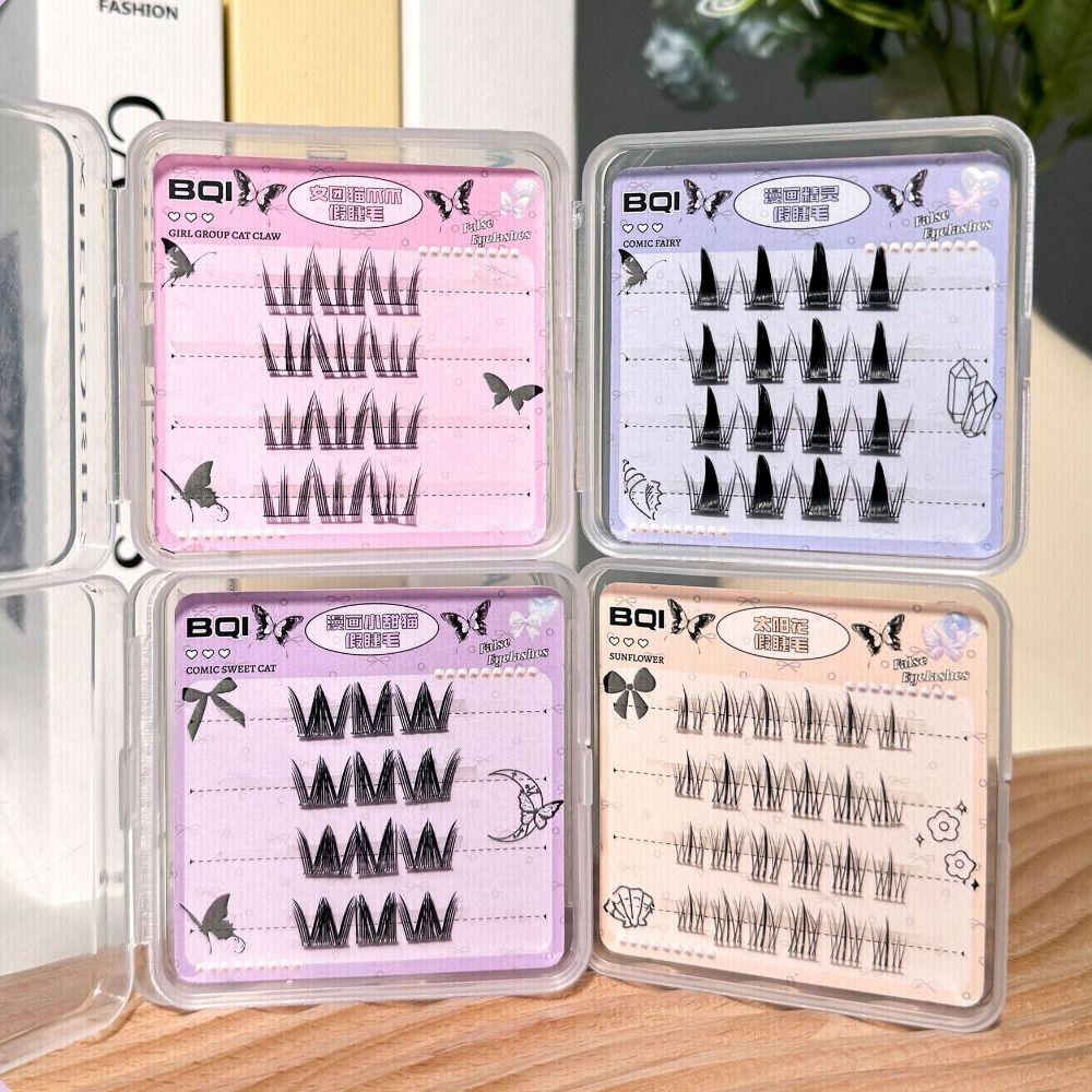 Fluffy False Eyelashes Slender Fake Lashes Soft Self-grafting False Eyelashes  Makeup