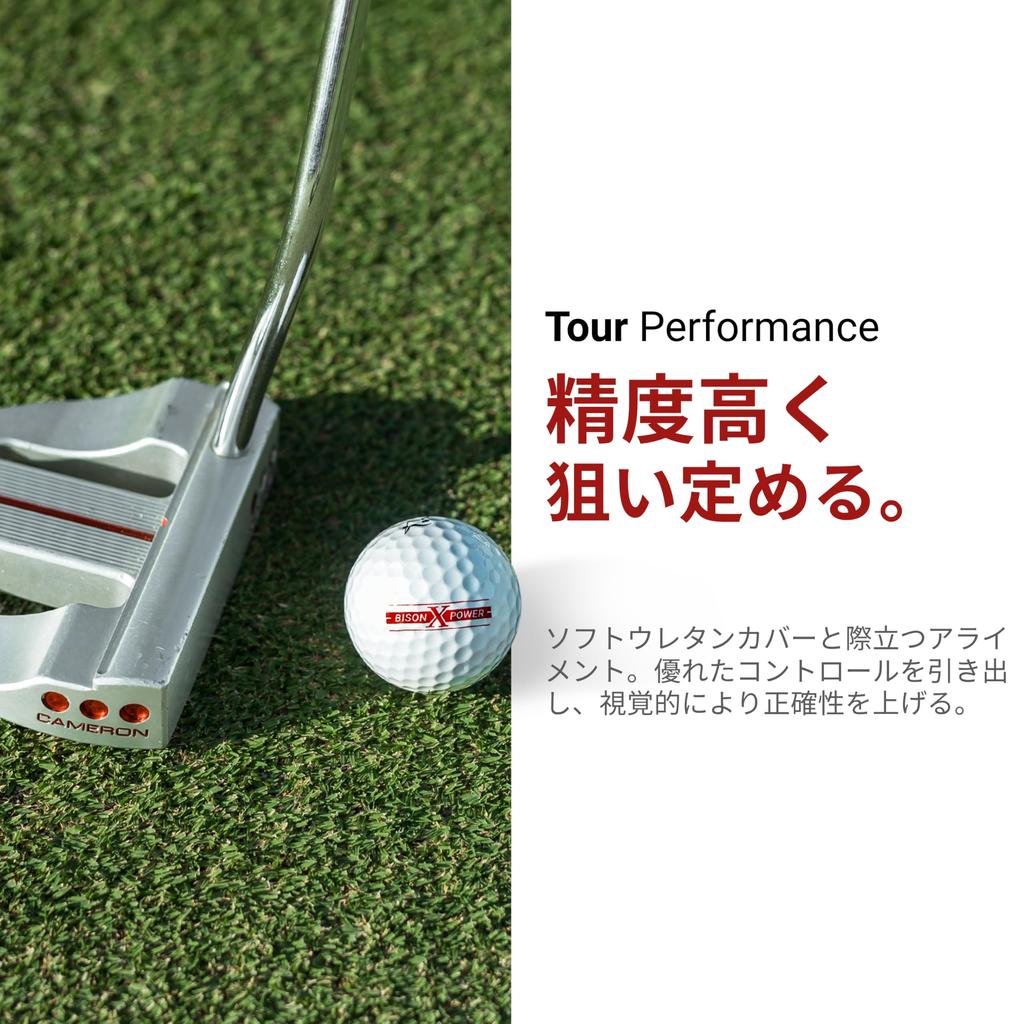 Trust Bison X Power Golf Overwhelming Stop Where You and Comfortable Urethane Suitable for Head Speeds of and Up One Dozen in Pearl Balls Distance,