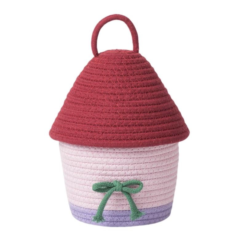 Multipurpose Woven Storage Basket for Home Decoration Organizers Container Ideal for Organizing Clothes Toy and More