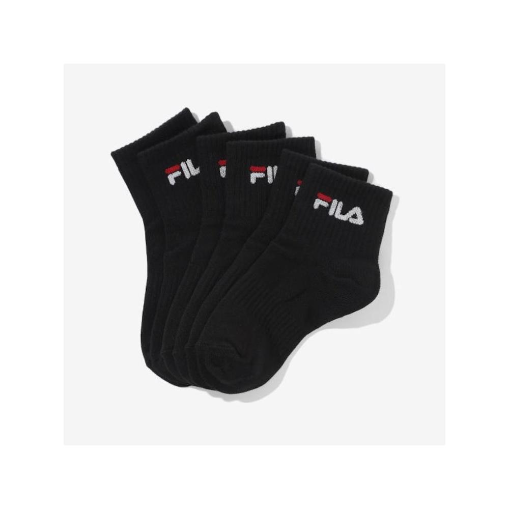 

[fila Kids] Kids 3 Pack Basic Logo Mid Thigh Socks Fk3scf5375x Blk q0zFk3scf5375xBlk BLACK/180