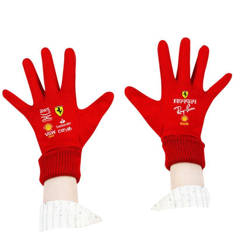 Unisex Car Logo Touch Screen Gloves Cycling Warm Gloves For Ferrari F430 Stradale Roma 488 Spider SF90 Portofino F8 Superfast HS4
