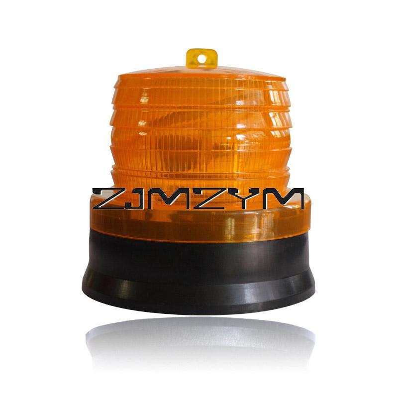 LED Solar Warning Light Solar Flashing Strobe Beacon Emergency LED Warning Light Car Auto Lamp