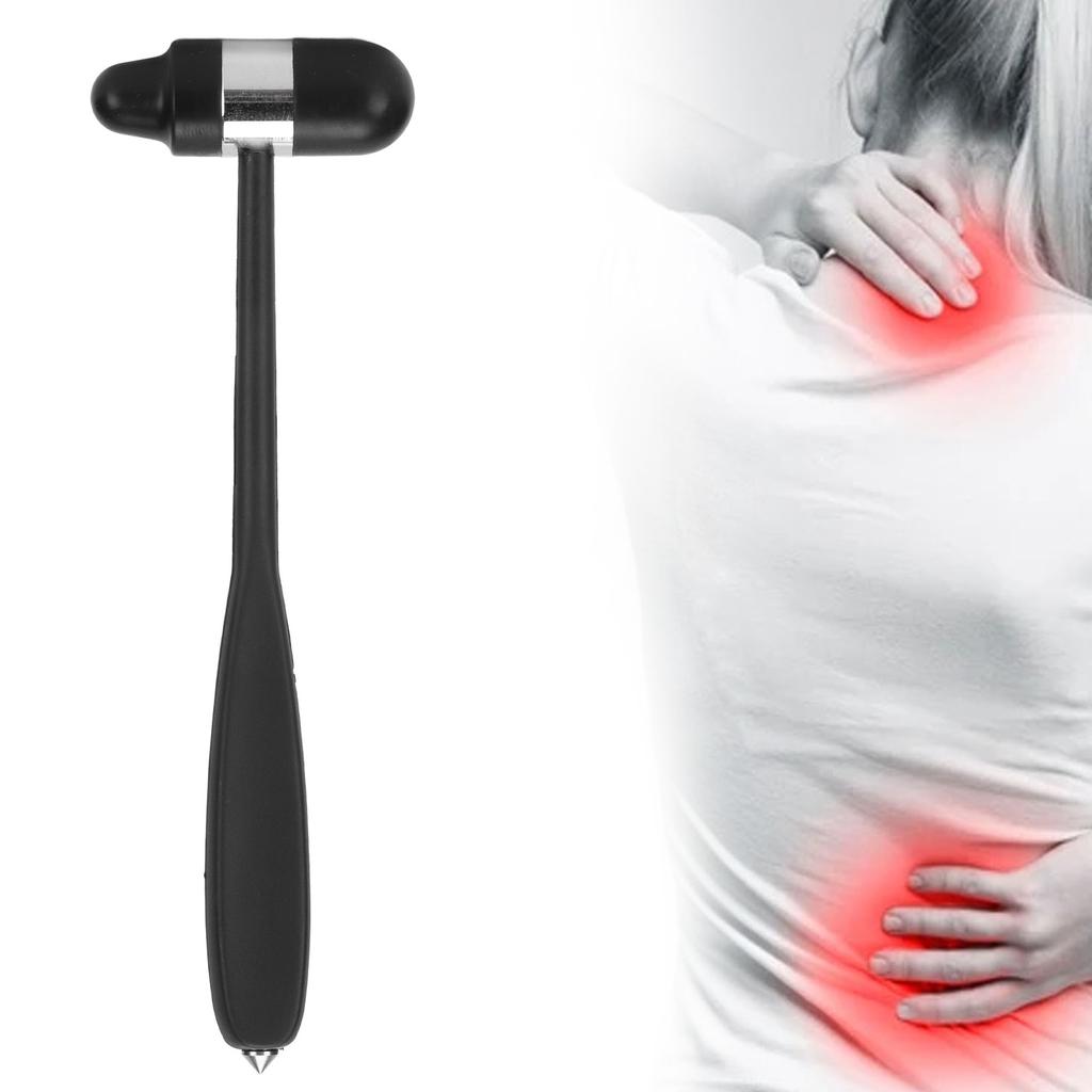 Neurological Examination Reflex Hammer Massage T Shape Silicone Head Percussion Reflex Hammer with Pointed Tip Handle