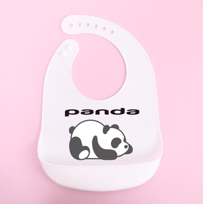 Waterproof Silicone Baby Bib - Large, Wash-Free, Drool & Meal Bib for Newborns and Children