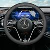 Skórzana Pokrowiec na Kierownicę Samochodową do Mercedes Benz C220 GLC W447 W124 W203 W204 W205 W218 W245 W166 W212 W210 W221 Akcesoria mo00