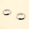 Simple Female Earrings  SIlver Needle Single Row Zircon Small Earrings For Women Promise Love Wedding  Pendientes