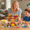 HOGOKIDS 2 in 1 City Burger Truck Shop House Kit