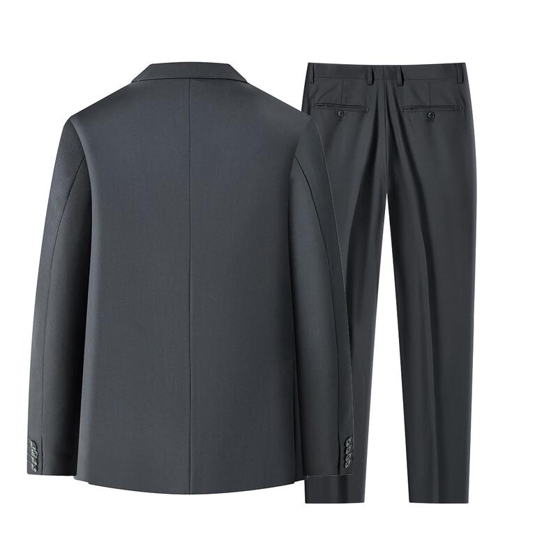 Men's 100% Wool Slim Fit Business Suit Set
