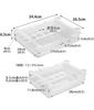 Yamazaki Tower Refrigerator Egg X X Compatible with Sliding Refrigerator 10112 Under-Shelf Height-Adjustable Rack, Large, White, W26.5 D34.4 H6.5cm,