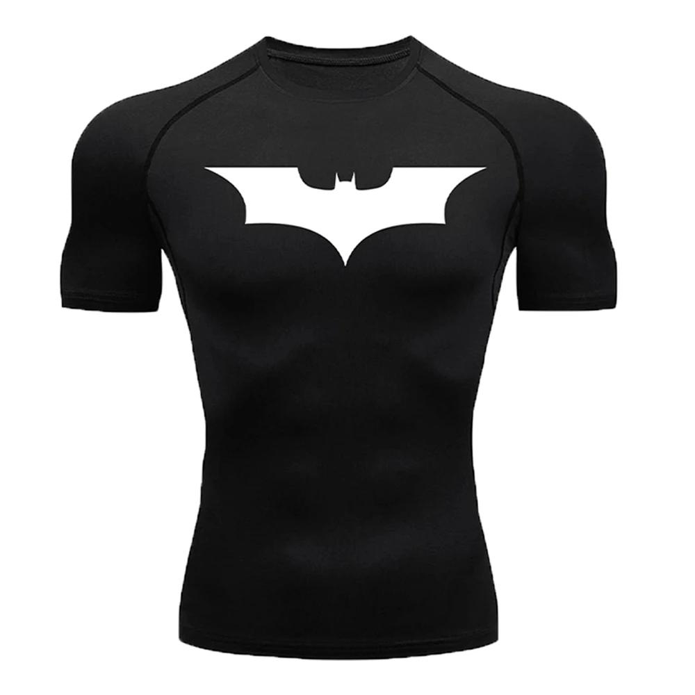 MISS YANG 2026 Heren Compressie Shirt Training Sport Sneldrogend Ademend Zweetabsorberend Strakke Sportschool T-shirts Fitness Elasticiteit Tops T-shirt Mannelijk XXXL