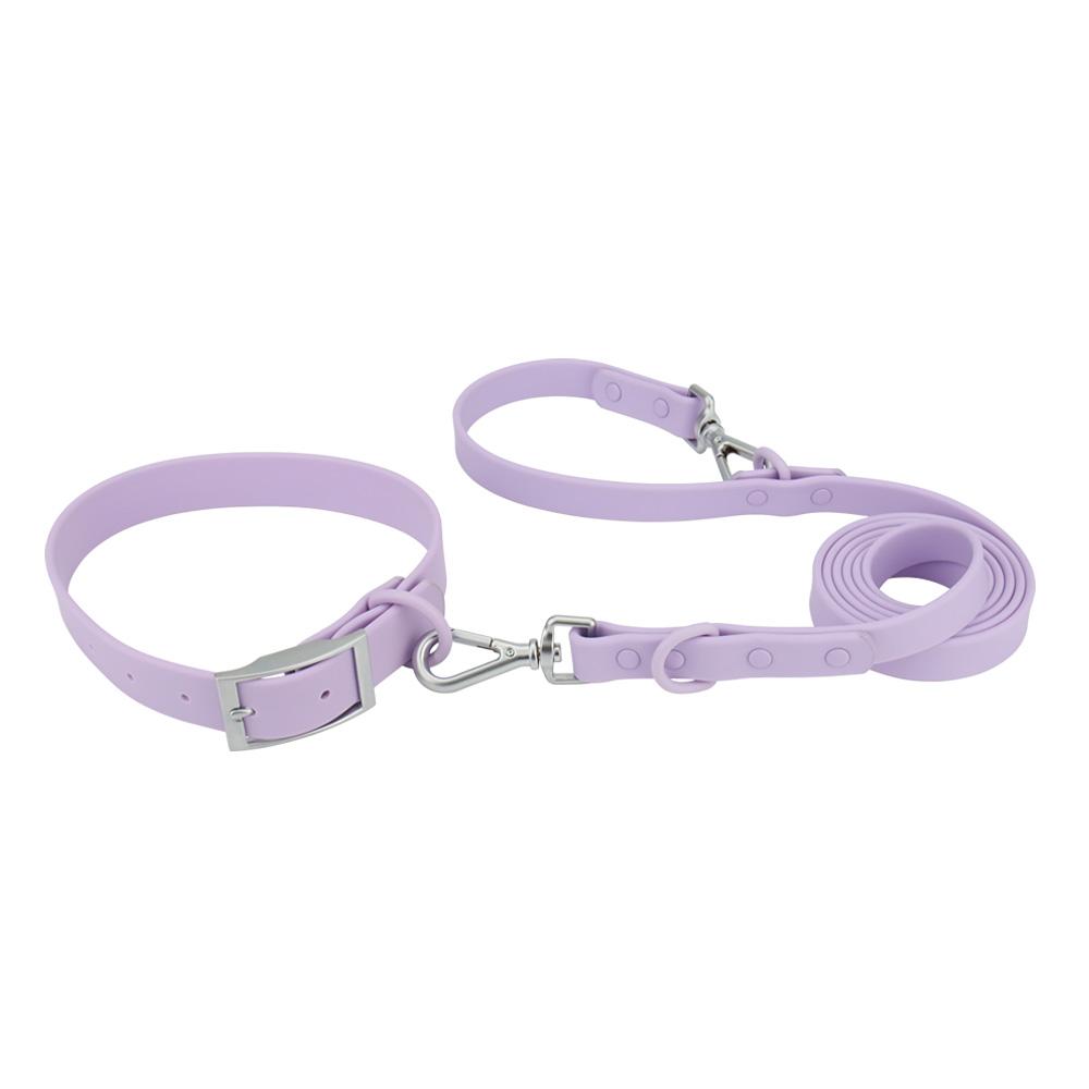 Set Collar Leash Pet PVC Cat Collar Leashes For Small Medium Big Dog Outdoor Walk