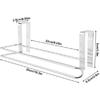 Sturdy and Durable Stainless Steel Kitchen Over Door Roll Paper Holder Paper Towel Rack Hanger