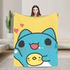 Bugcat Capoos Cartoon Blankets  Warm Funny Plush Throw Blanket For Bedroom Decorative Flannel Bedspread Bed Cover