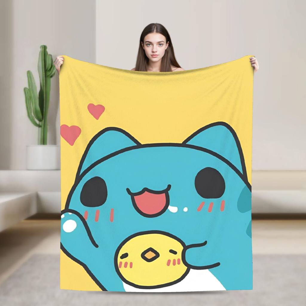 Bugcat Capoos Cartoon Blanket Quality Super Warm  Throw Blanket Winter Camping Couch Chair Comfortable Bedspread