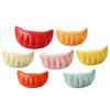 Dumpling Shape Ceramic Chopstick Holder Cute Multifunctional Table Utensil Rest for Home Hotel Restaurant Office Cafe Decorative Table Accessory