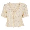 Jack Wills Womens/Ladies Ditsy Floral Viscose Keyhole Blouse