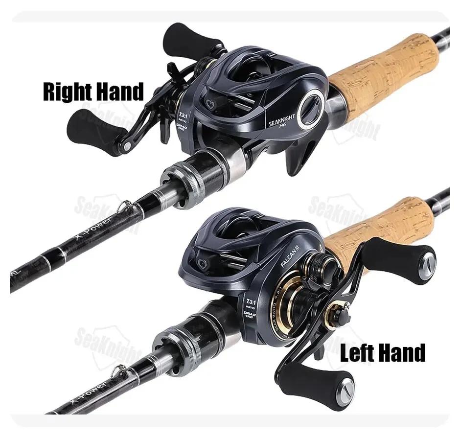 NM Baitcasting Fishing Reel for River & Lake Right Hand Use 8 Bearings 7.6:1 Gear Ratio
