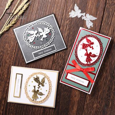 Angel Frame Embossing Cutting Die DIY Craft Stencil Scrapbook Cards Mold Decor