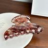 Trendy Large Acetate Hair Claw Clip With Beautiful Shell And Embellishments Pearl